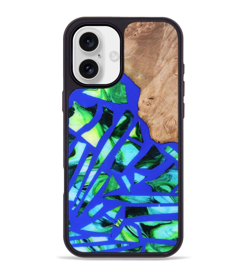 iPhone 16 Plus Wood Phone Case - Emmy (Stained Glass, 821793)