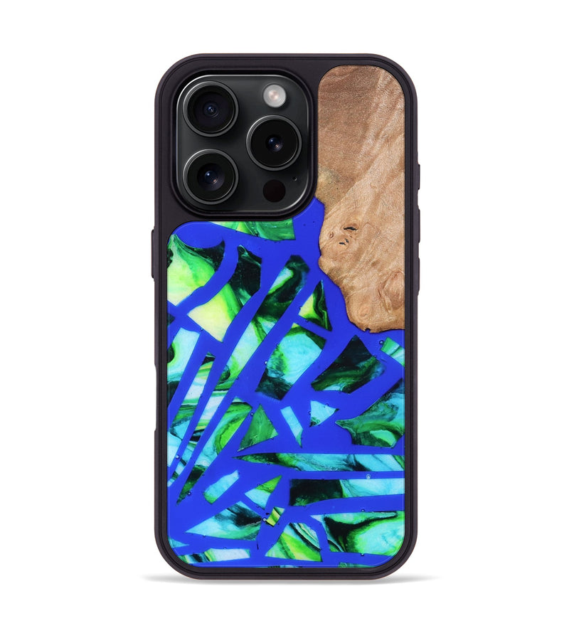 iPhone 16 Pro Wood Phone Case - Emmy (Stained Glass, 821793)