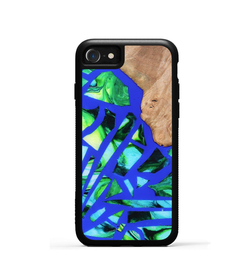 iPhone SE Wood Phone Case - Emmy (Stained Glass, 821793)