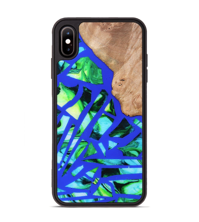 iPhone Xs Max Wood Phone Case - Emmy (Stained Glass, 821793)
