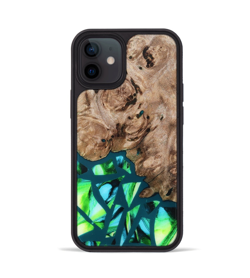 iPhone 12 Wood Phone Case - Jarod (Stained Glass, 821795)
