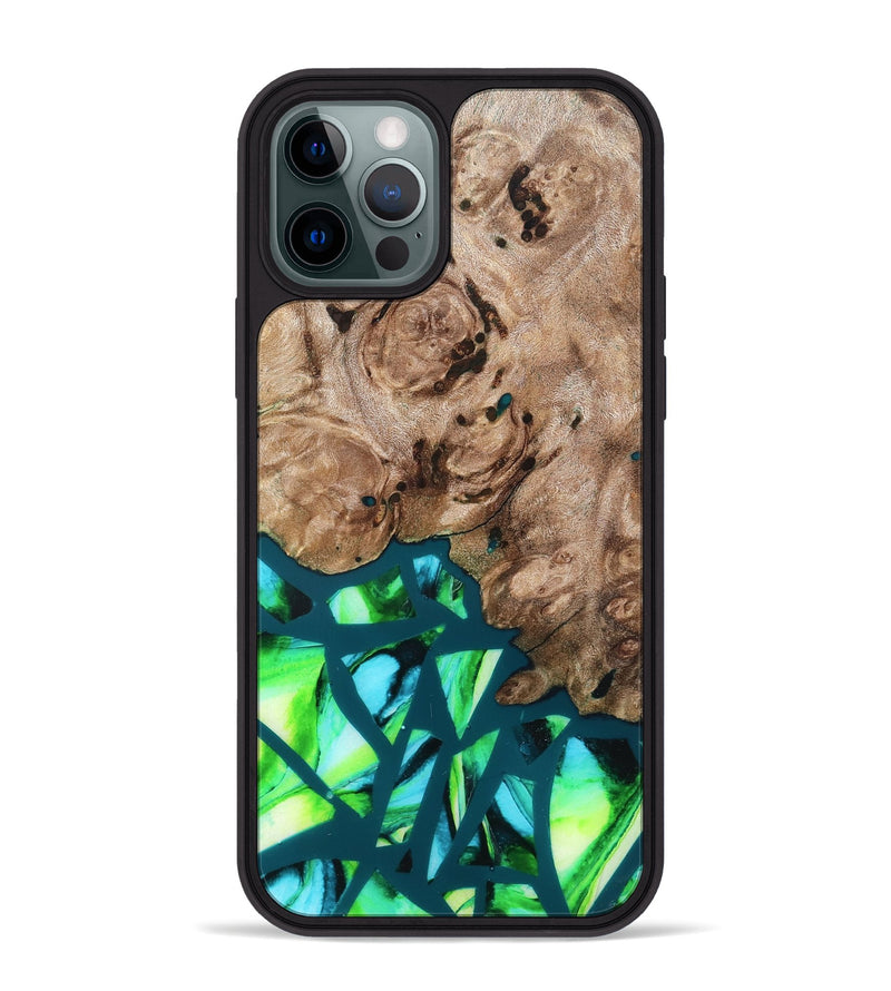 iPhone 12 Pro Max Wood Phone Case - Jarod (Stained Glass, 821795)