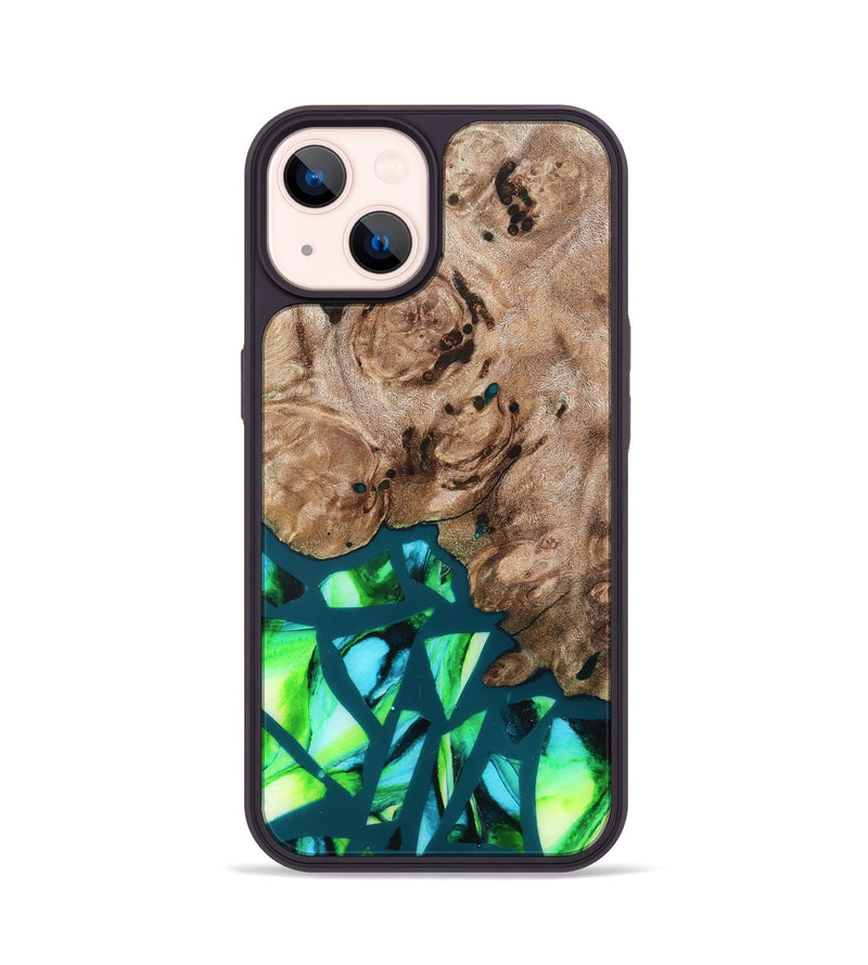 iPhone 14 Wood Phone Case - Jarod (Stained Glass, 821795)