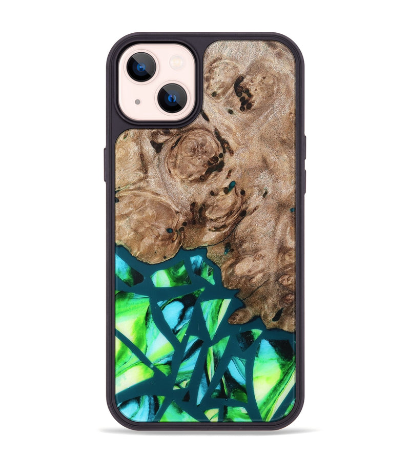 iPhone 14 Plus Wood Phone Case - Jarod (Stained Glass, 821795)