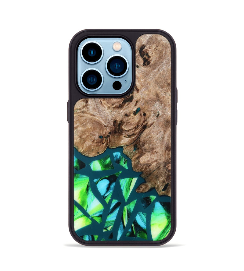 iPhone 14 Pro Wood Phone Case - Jarod (Stained Glass, 821795)