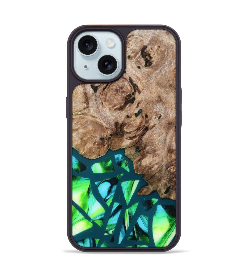 iPhone 15 Wood Phone Case - Jarod (Stained Glass, 821795)