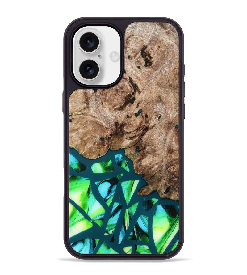 iPhone 16 Plus Wood Phone Case - Jarod (Stained Glass, 821795)