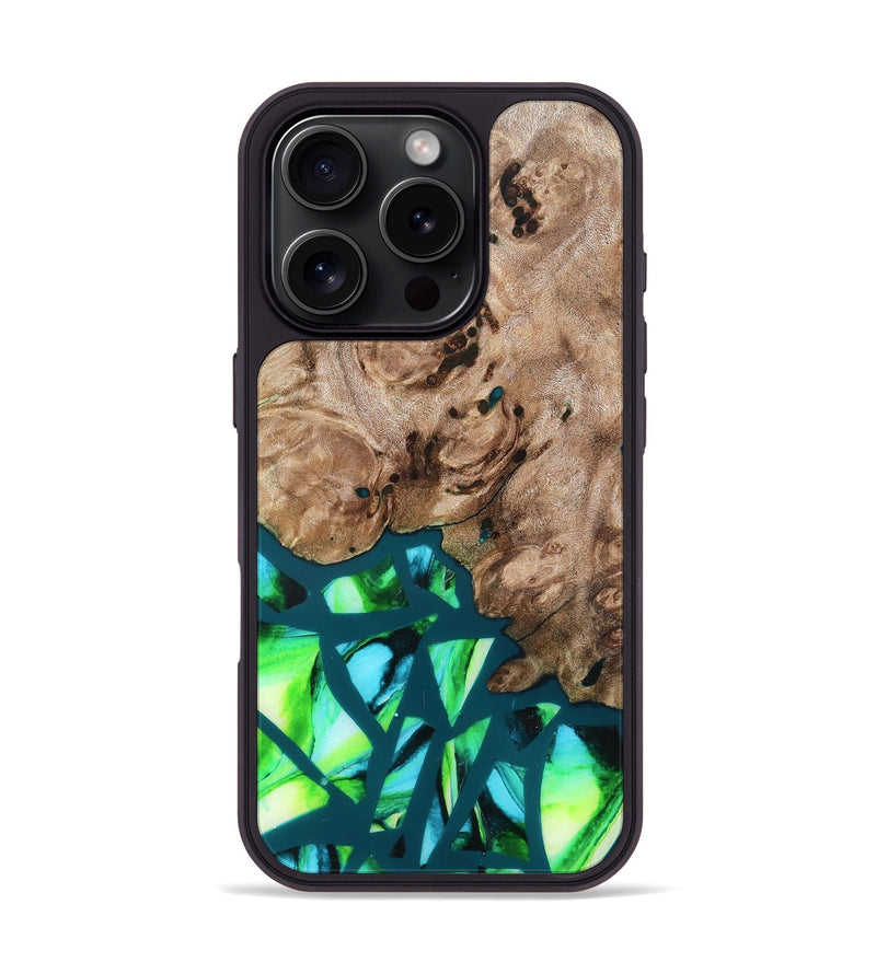 iPhone 16 Pro Wood Phone Case - Jarod (Stained Glass, 821795)