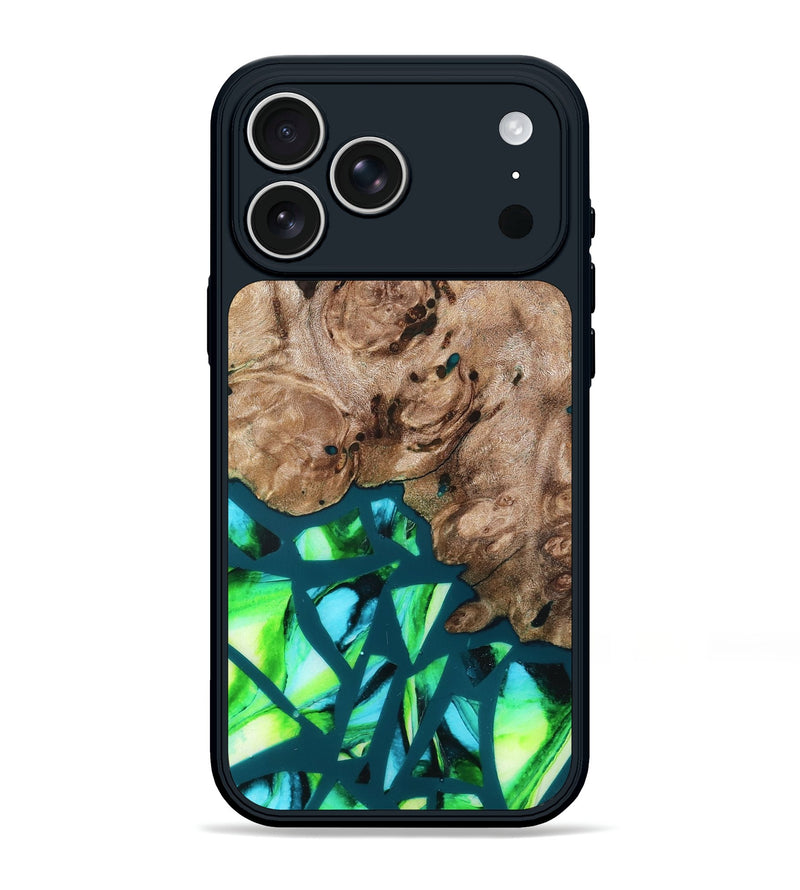 iPhone 17 Pro Max Wood Phone Case - Jarod (Stained Glass, 821795)