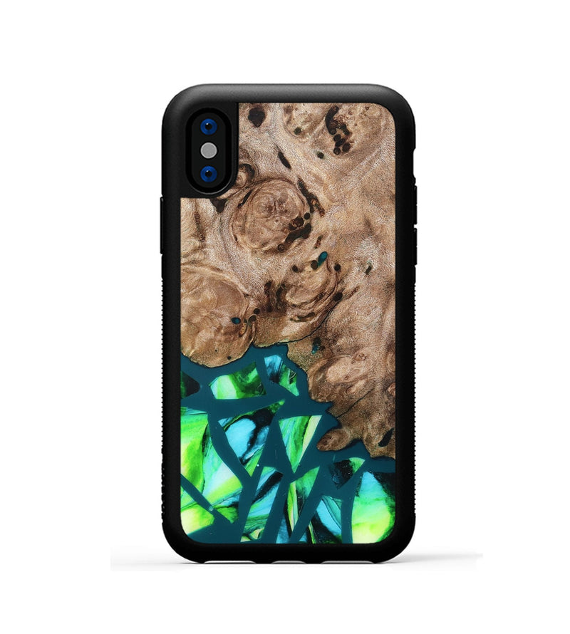 iPhone Xs Wood Phone Case - Jarod (Stained Glass, 821795)