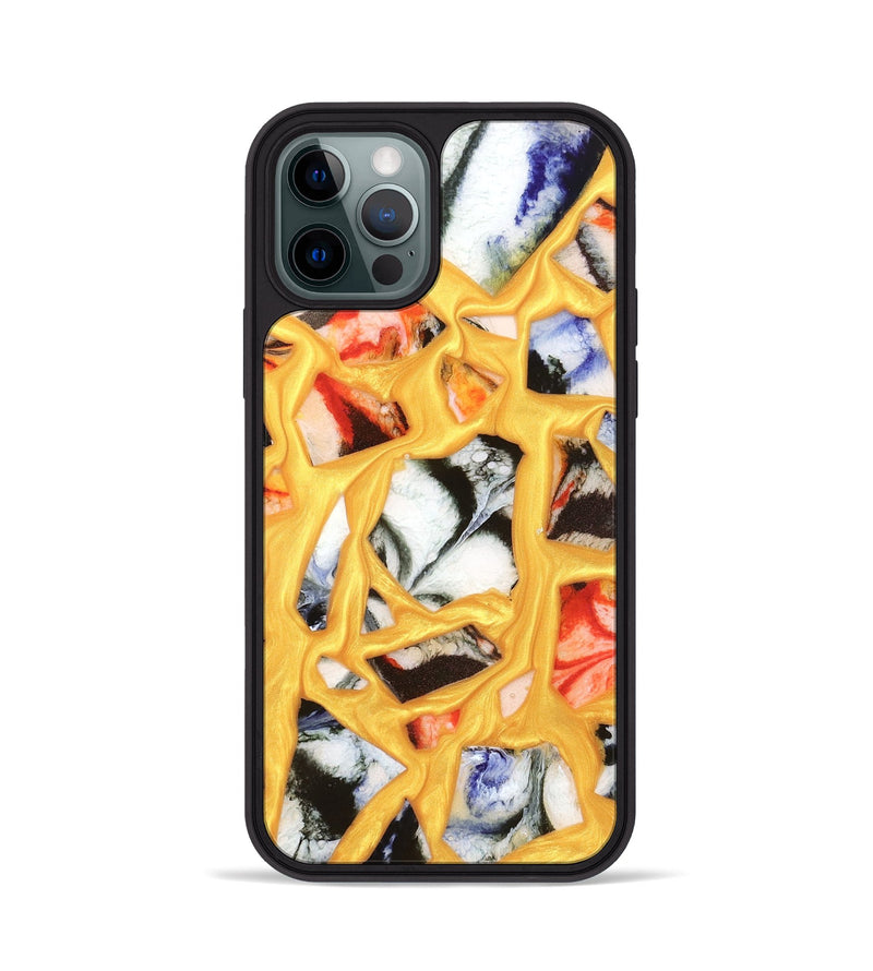 iPhone 12 Pro ResinArt Phone Case - Nellie (Stained Glass, 821796)