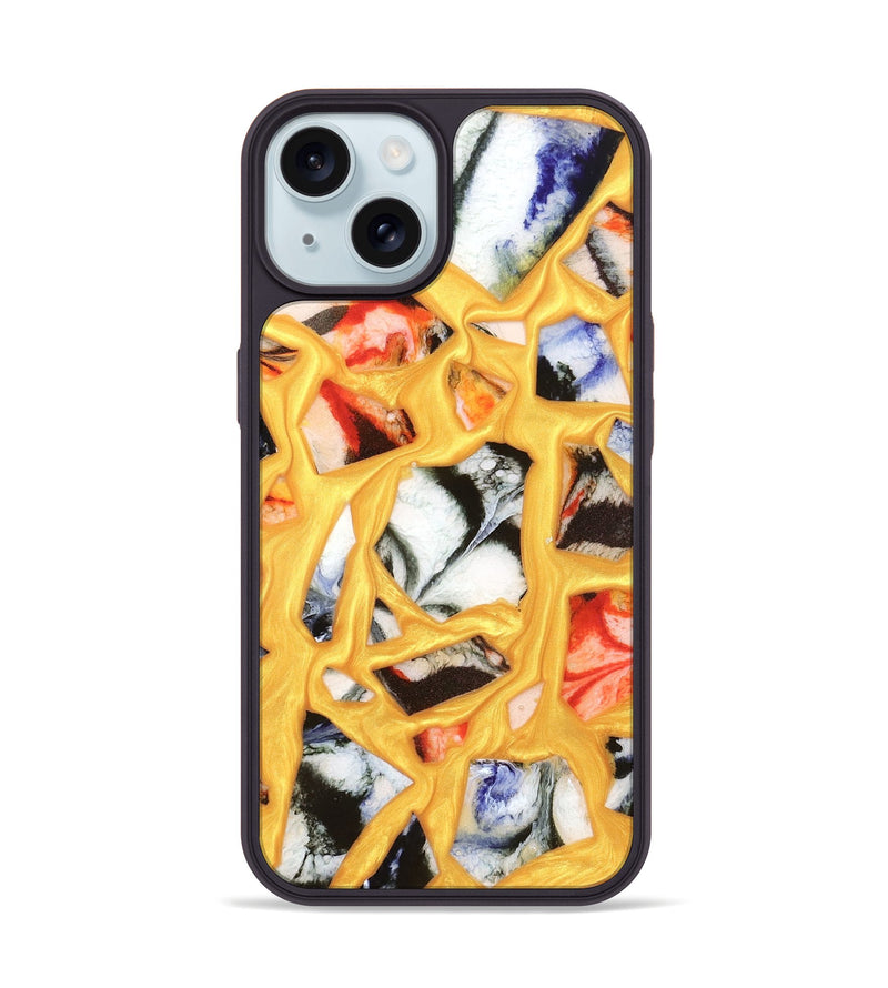 iPhone 15 ResinArt Phone Case - Nellie (Stained Glass, 821796)