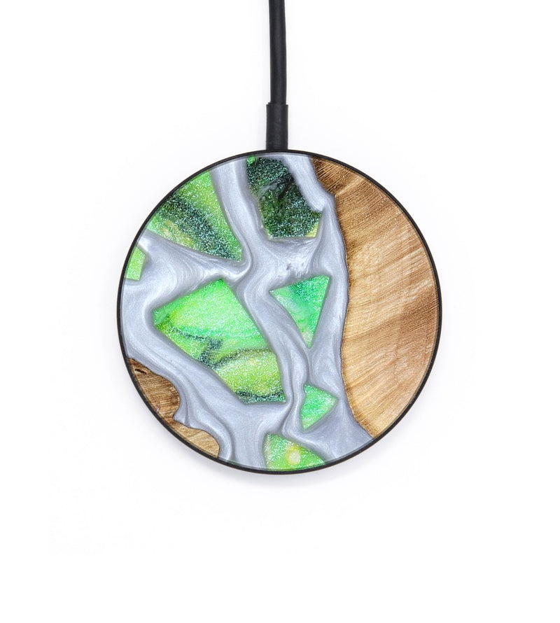 Circle Wood Wireless Charger - Patrica (Stained Glass, 821799)