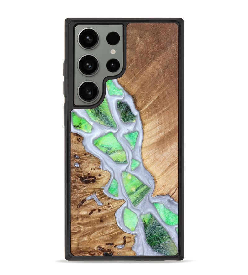 Galaxy S23 Ultra Wood Phone Case - Patrica (Stained Glass, 821799)