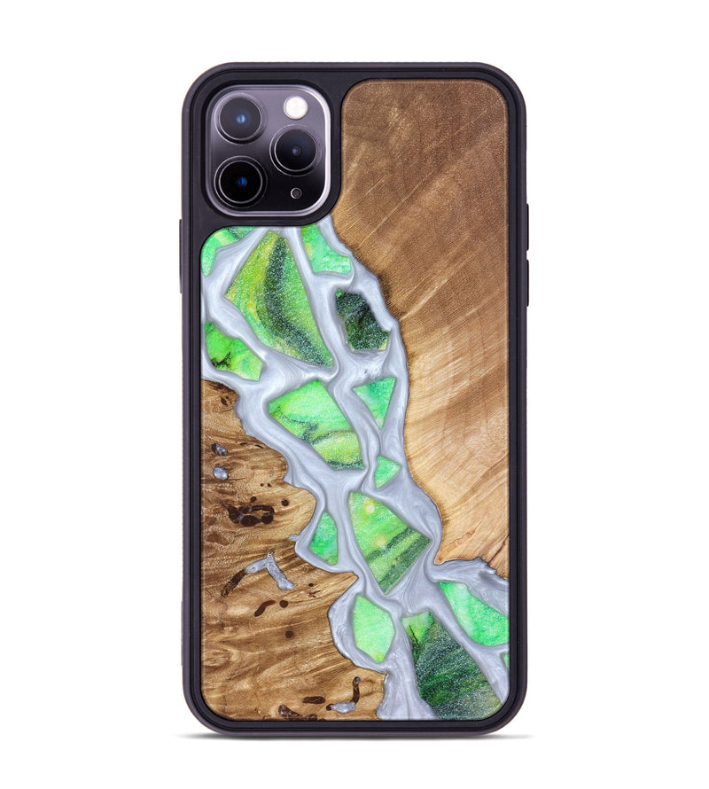 iPhone 11 Pro Max Wood Phone Case - Patrica (Stained Glass, 821799)