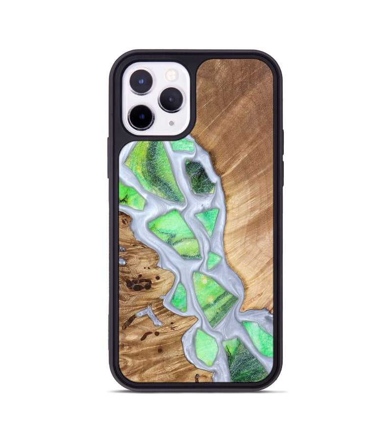 iPhone 11 Pro Wood Phone Case - Patrica (Stained Glass, 821799)