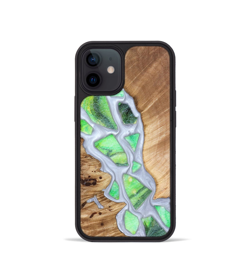 iPhone 12 mini Wood Phone Case - Patrica (Stained Glass, 821799)