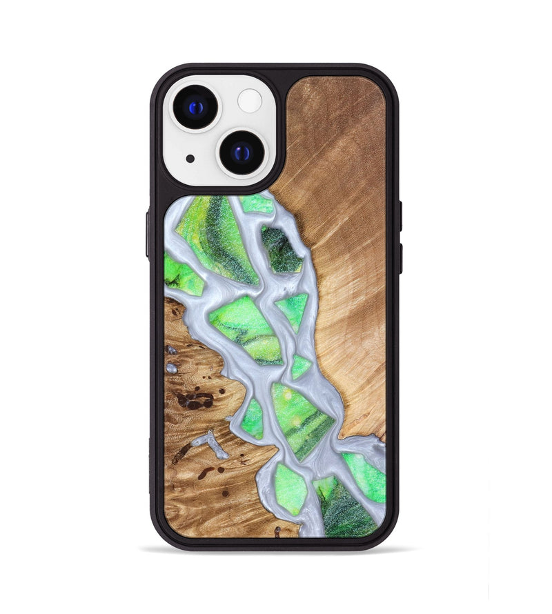 iPhone 13 Wood Phone Case - Patrica (Stained Glass, 821799)