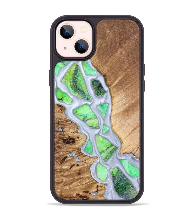 iPhone 14 Plus Wood Phone Case - Patrica (Stained Glass, 821799)