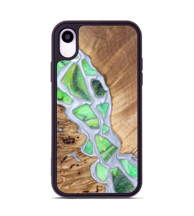 iPhone Xr Wood Phone Case - Patrica (Stained Glass, 821799)