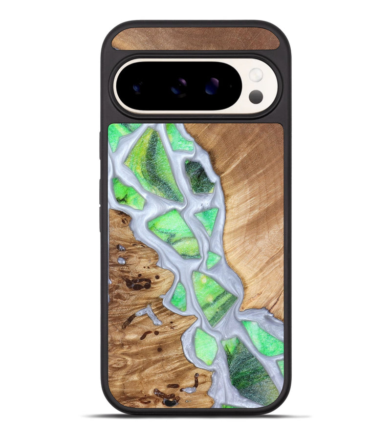 Pixel 9 Pro XL Wood Phone Case - Patrica (Stained Glass, 821799)