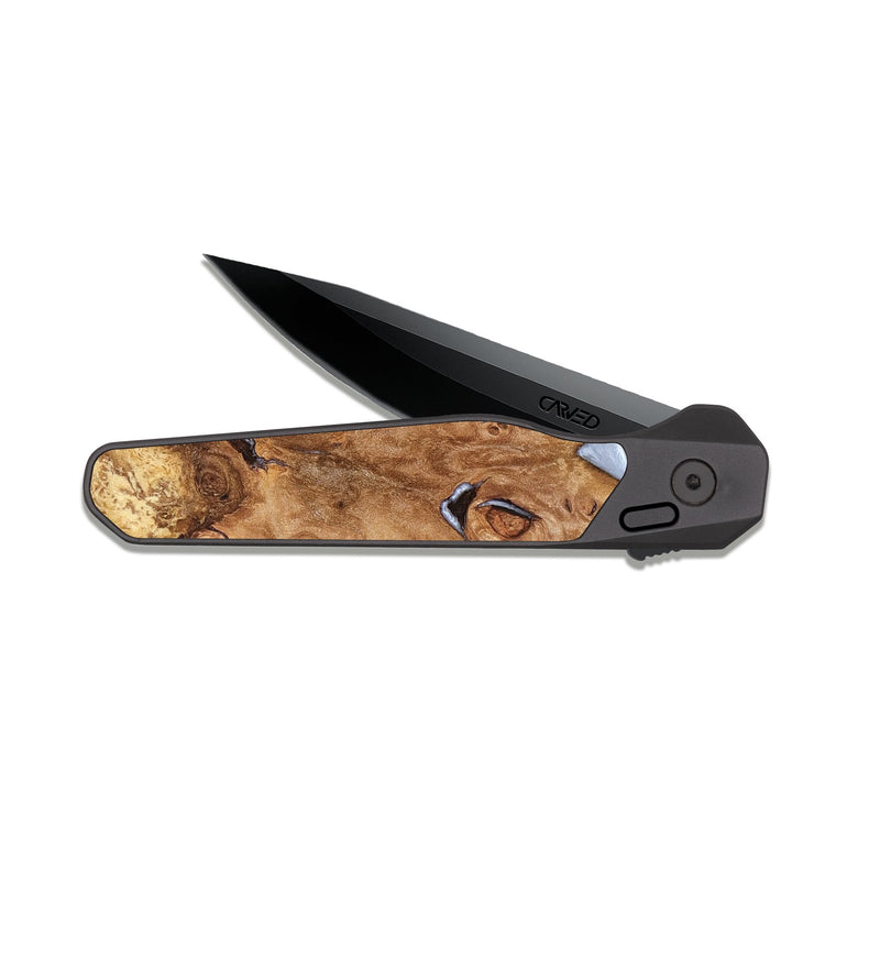 EDC Dark Slate Wood Pocket Knife - Perla (Stained Glass, 821801)