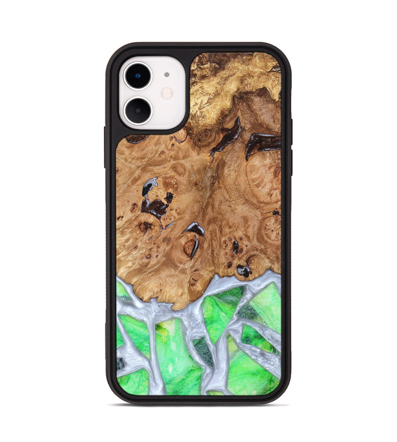 iPhone 11 Wood Phone Case - Perla (Stained Glass, 821801)