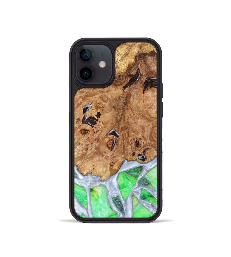 iPhone 12 mini Wood Phone Case - Perla (Stained Glass, 821801)