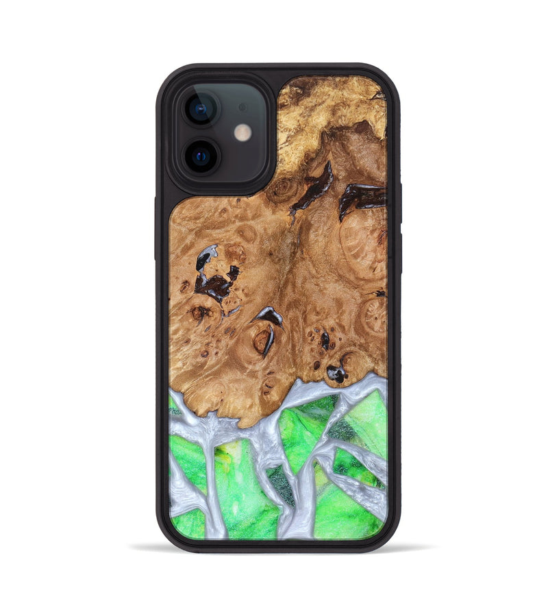 iPhone 12 Wood Phone Case - Perla (Stained Glass, 821801)