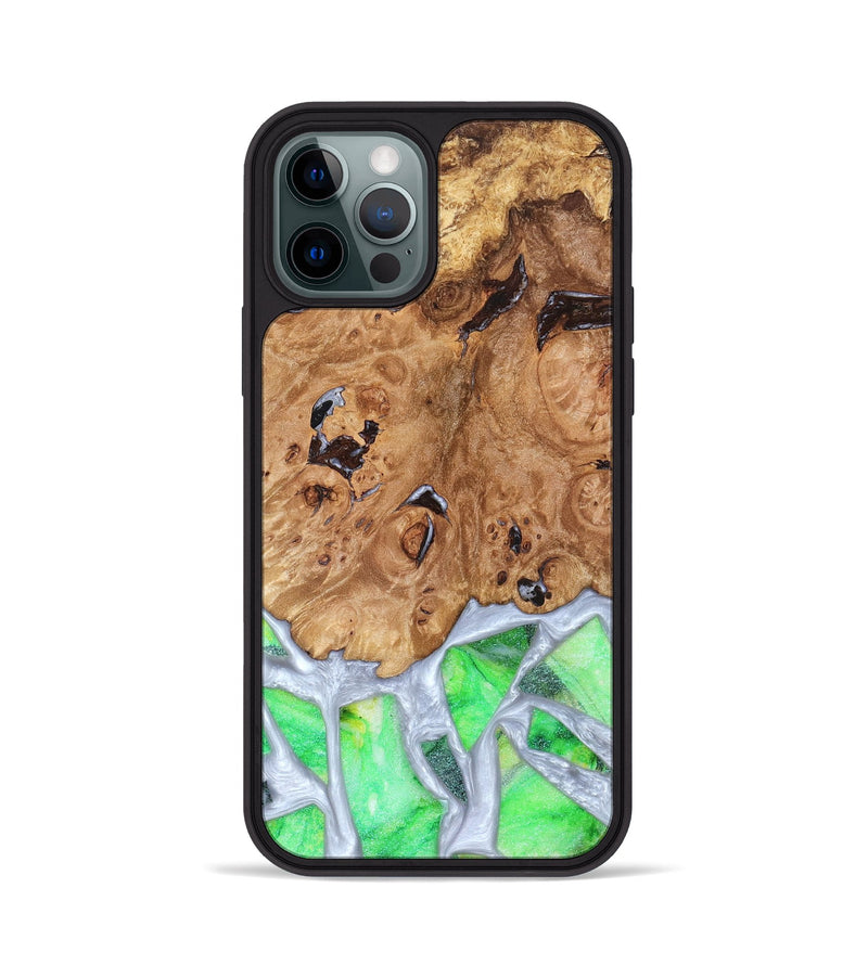 iPhone 12 Pro Wood Phone Case - Perla (Stained Glass, 821801)