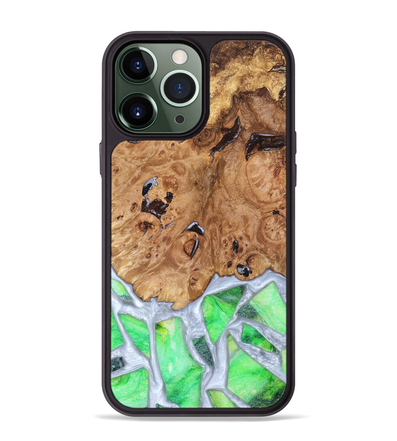 iPhone 13 Pro Max Wood Phone Case - Perla (Stained Glass, 821801)