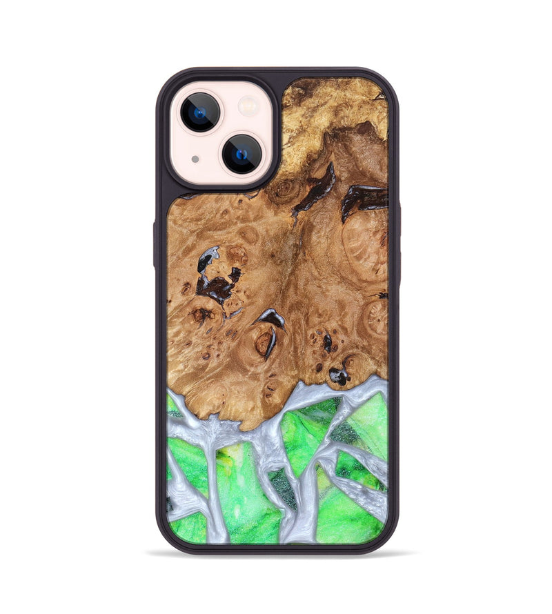 iPhone 14 Wood Phone Case - Perla (Stained Glass, 821801)