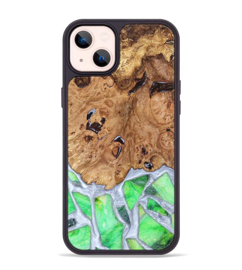 iPhone 14 Plus Wood Phone Case - Perla (Stained Glass, 821801)