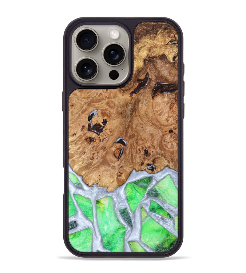 iPhone 16 Pro Max Wood Phone Case - Perla (Stained Glass, 821801)
