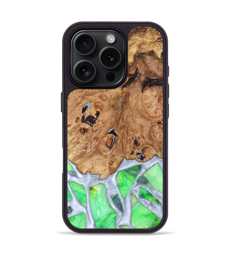 iPhone 16 Pro Wood Phone Case - Perla (Stained Glass, 821801)