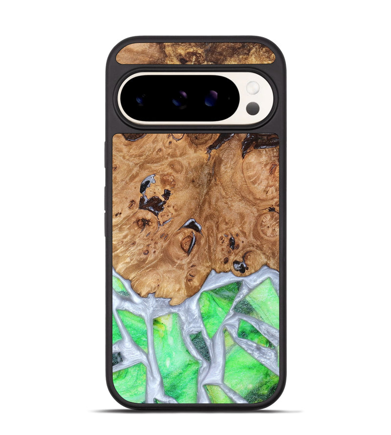 Pixel 9 Wood Phone Case - Perla (Stained Glass, 821801)