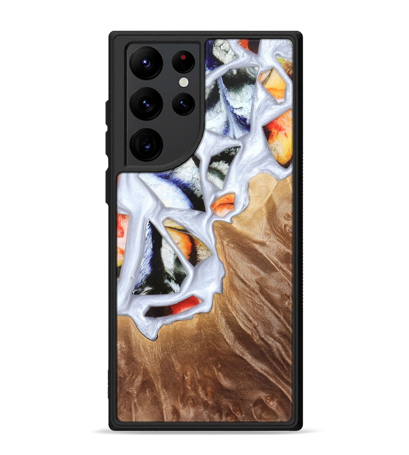 Galaxy S22 Ultra Wood Phone Case - Dusty (Stained Glass, 821802)
