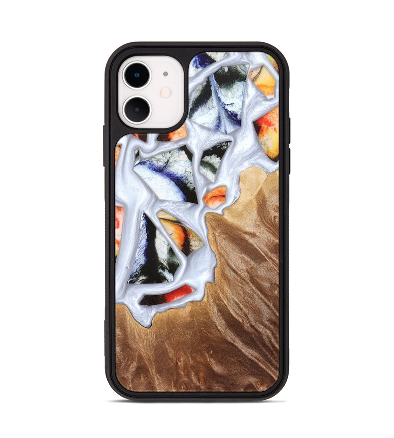 iPhone 11 Wood Phone Case - Dusty (Stained Glass, 821802)