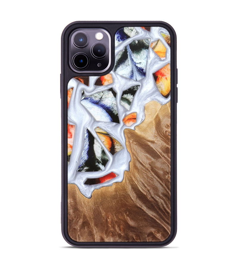 iPhone 11 Pro Max Wood Phone Case - Dusty (Stained Glass, 821802)