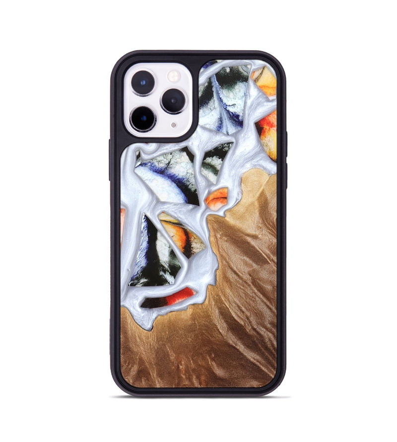 iPhone 11 Pro Wood Phone Case - Dusty (Stained Glass, 821802)