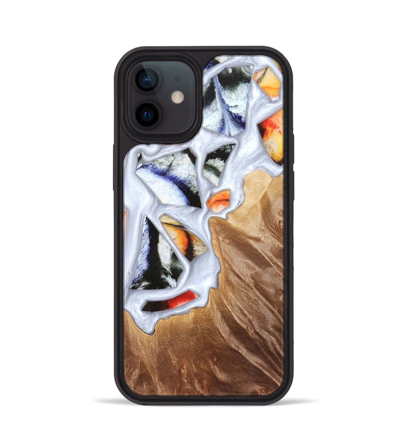 iPhone 12 Wood Phone Case - Dusty (Stained Glass, 821802)