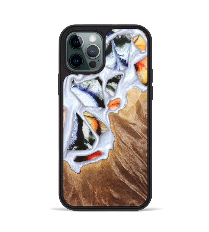 iPhone 12 Pro Wood Phone Case - Dusty (Stained Glass, 821802)