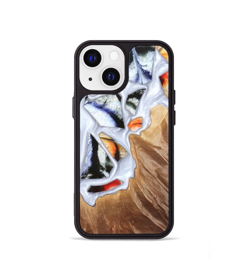 iPhone 13 mini Wood Phone Case - Dusty (Stained Glass, 821802)
