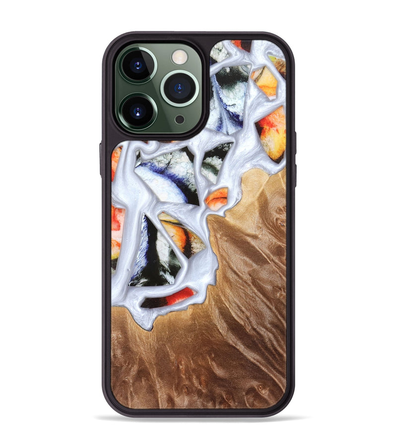 iPhone 13 Pro Max Wood Phone Case - Dusty (Stained Glass, 821802)