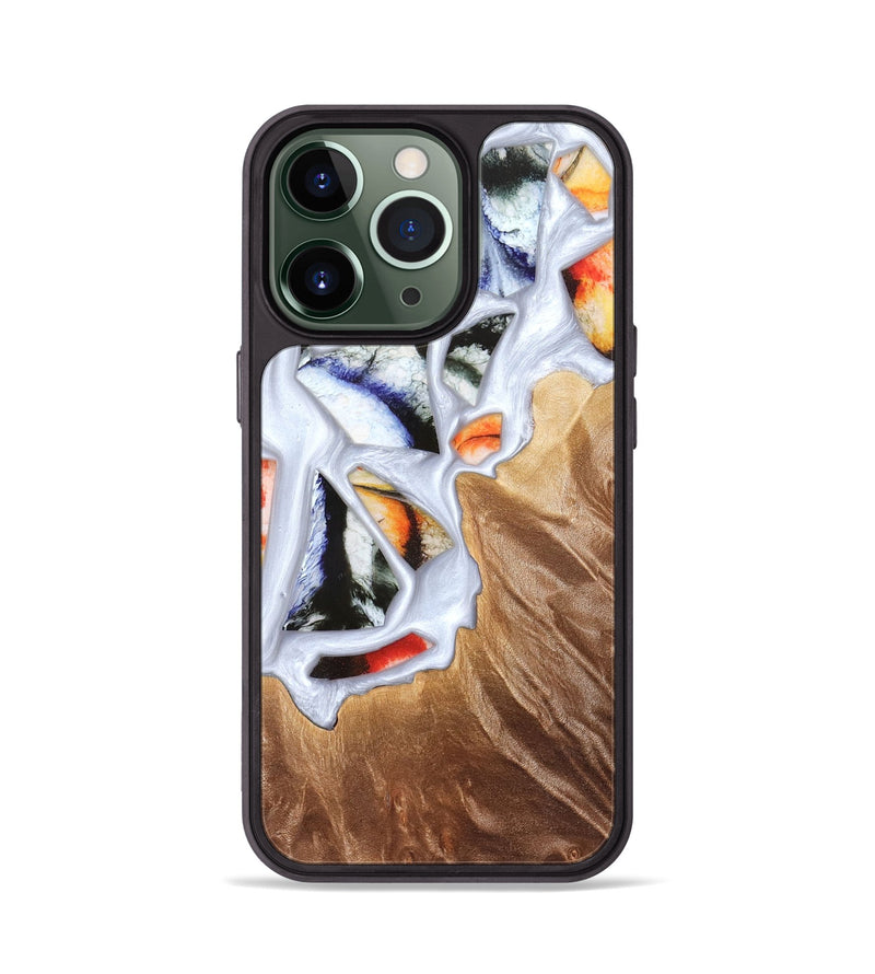 iPhone 13 Pro Wood Phone Case - Dusty (Stained Glass, 821802)