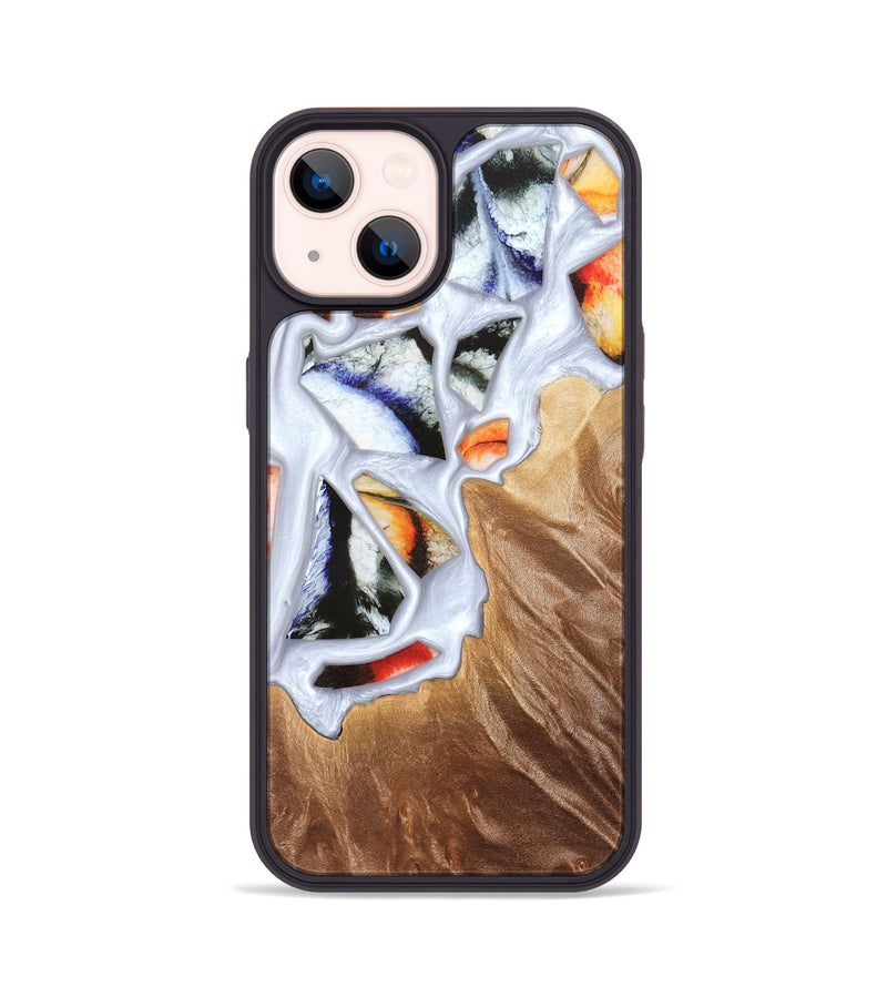 iPhone 14 Wood Phone Case - Dusty (Stained Glass, 821802)