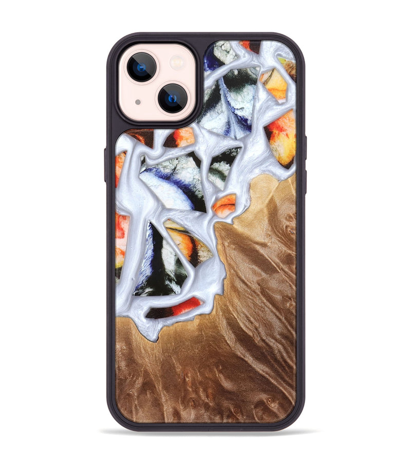 iPhone 14 Plus Wood Phone Case - Dusty (Stained Glass, 821802)
