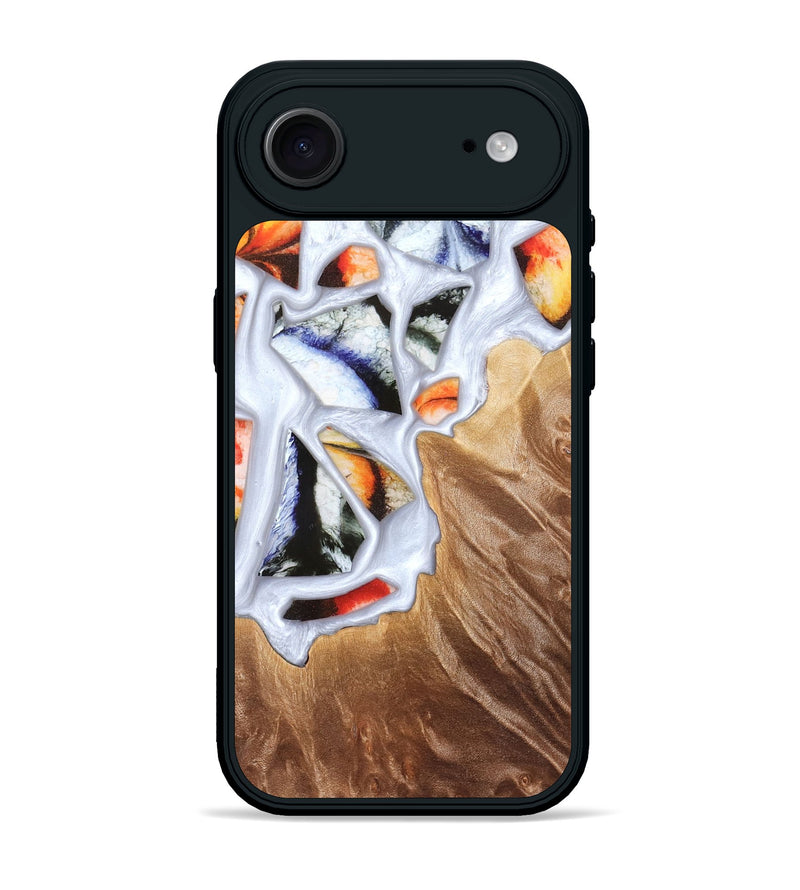 iPhone 17 Air Wood Phone Case - Dusty (Stained Glass, 821802)