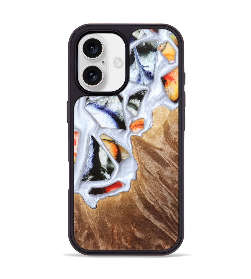 iPhone 17 Wood Phone Case - Dusty (Stained Glass, 821802)