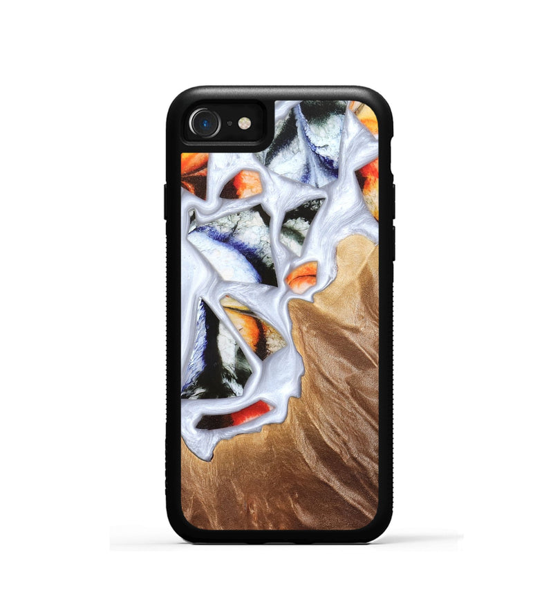 iPhone SE Wood Phone Case - Dusty (Stained Glass, 821802)